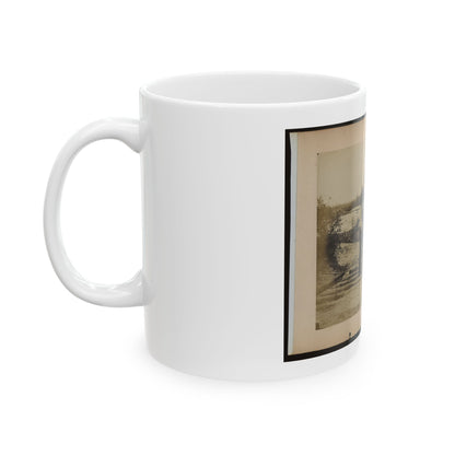 Military Railroad Operations In Northern Virginia  Men Using Levers For Loosening Rails 001 (U.S. Civil War) White Coffee Mug