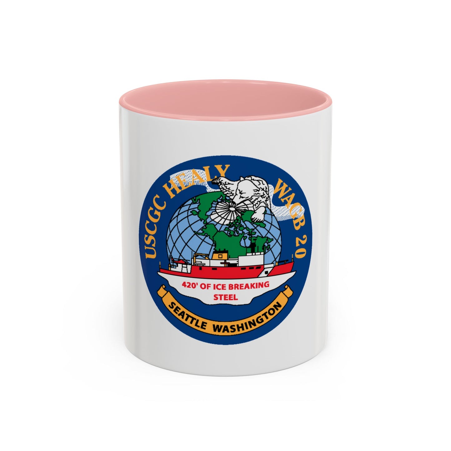 USCGC Healy WAGB 20 Seattle Wash (U.S. Coast Guard) Accent Coffee Mug
