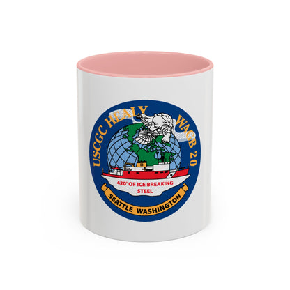 USCGC Healy WAGB 20 Seattle Wash (U.S. Coast Guard) Accent Coffee Mug