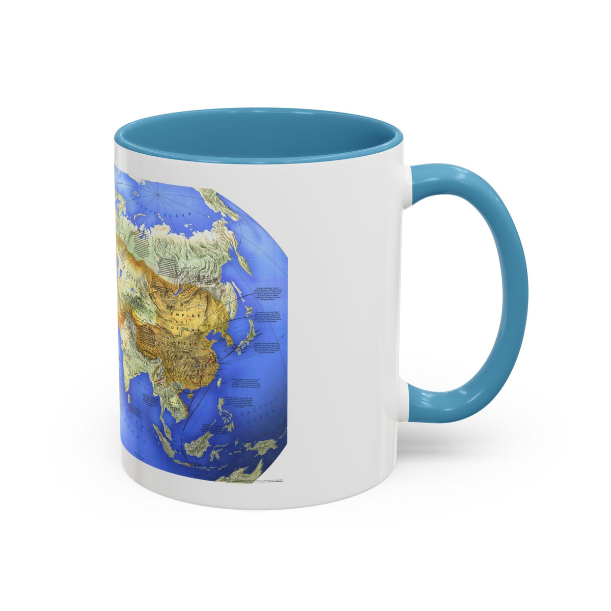 Mongol Khans and Their Legacy (1996) (Map) Accent Coffee Mug
