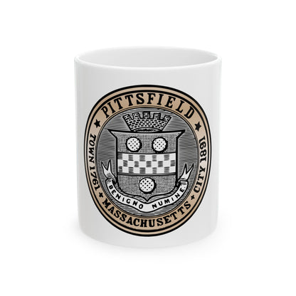 Seal of Pittsfield Massachusetts - White Coffee Mug