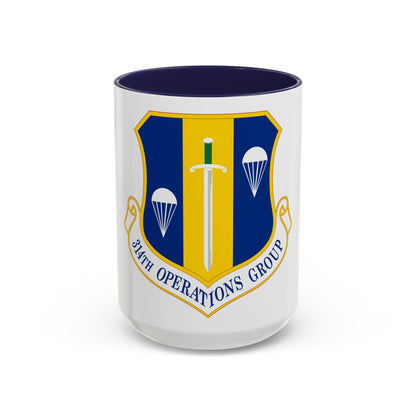 314 Operations Group AETC (U.S. Air Force) Accent Coffee Mug