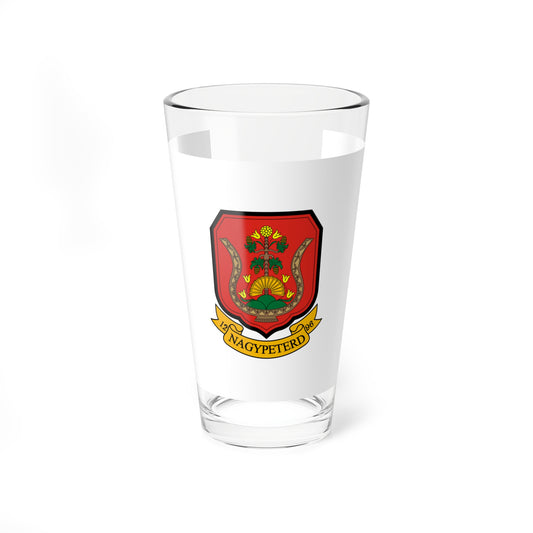 Flag of Nagypeterd (Hungary) Pint Glass 16oz