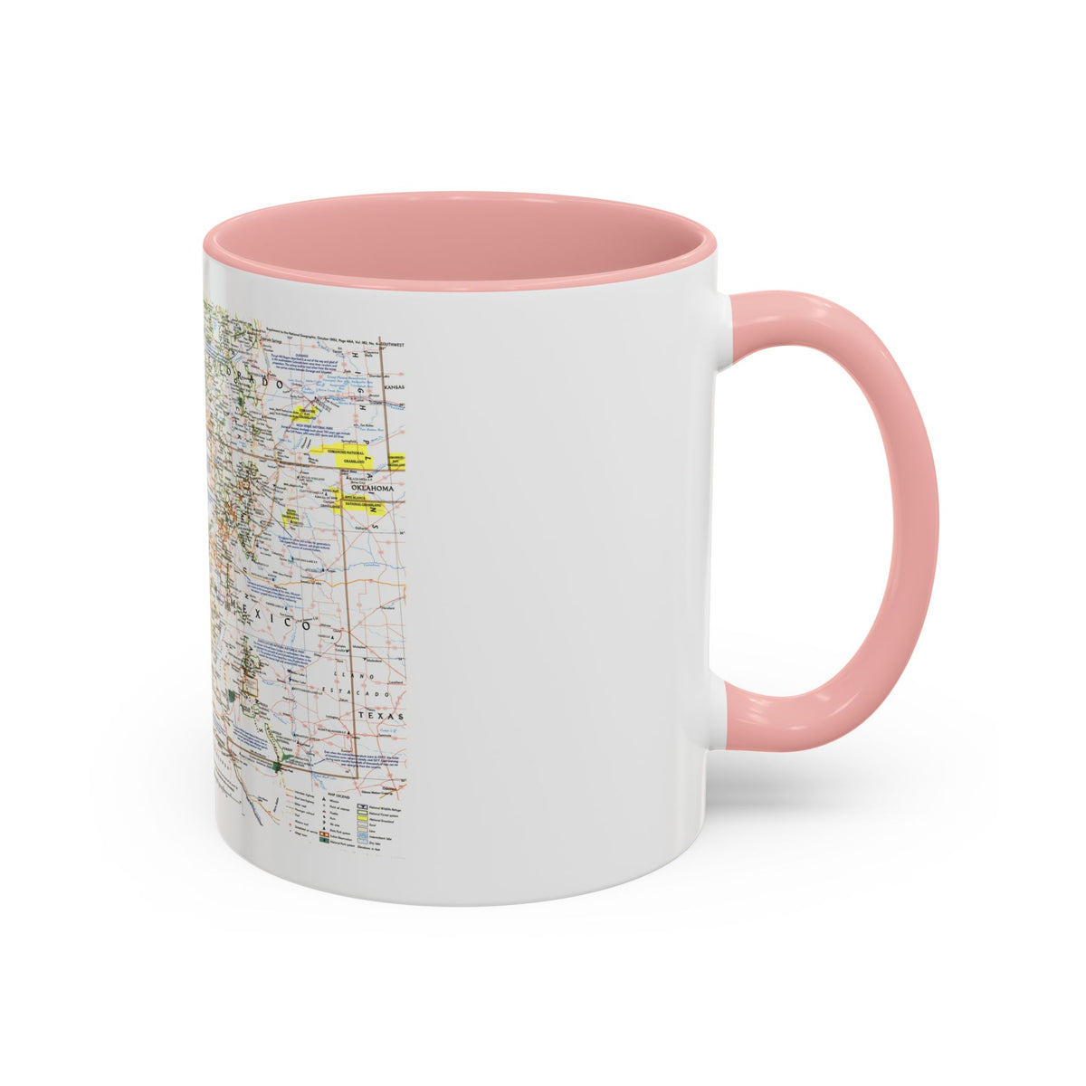 USA - Southwest (1992) (Map) Accent Coffee Mug