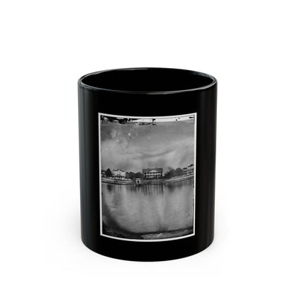 Beaufort, South Carolina. View Of Beaufort From The Waterfront. Fuller's House (U.S. Civil War) Black Coffee Mug