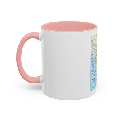 USA - Far West 1 (1984) (Map) Accent Coffee Mug