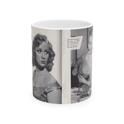 Norma Sykes #150 - 66 PHOTOGRAPHS OF Sabrina U.K. Pocket Mag. Pages 30 & 31 (Vintage Female Icon) White Coffee Mug-11oz-Go Mug Yourself