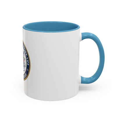 HSWL Service Center (U.S. Coast Guard) Accent Coffee Mug