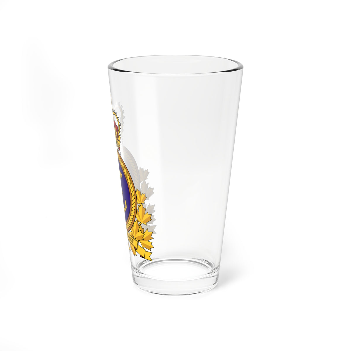 RCN Emblem (Canada) (Coat of Arms) Pint Glass 16oz