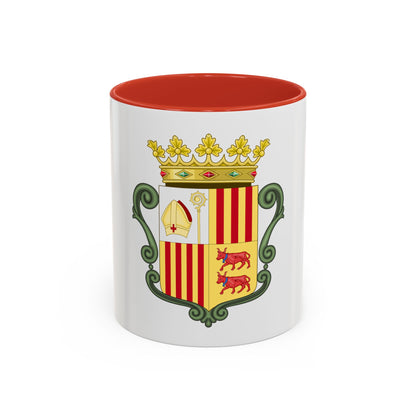 Coat of arms of Andorra (1800-1949) - Accent Coffee Mug