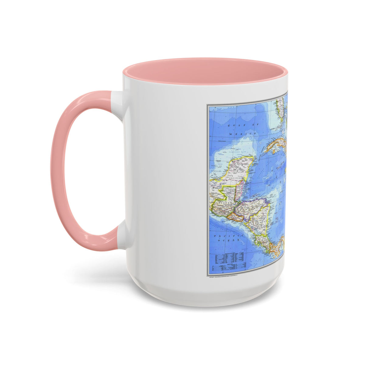 Central America & West Indies(1981) (Map) Accent Coffee Mug