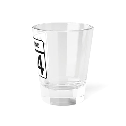 MD Route 104 (Maryland) (Road Sign) Shot Glass 1.5oz