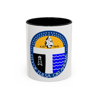 Seal of Tulsa Oklahoma - Accent Coffee Mug