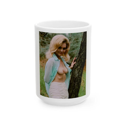 Diane McBain #12 (Vintage Female Icon) White Coffee Mug-15oz-Go Mug Yourself