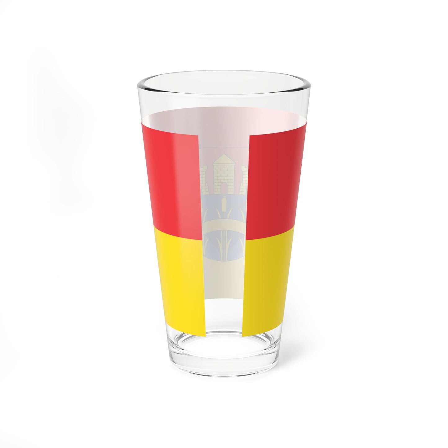 Flag of Dombovar variant (Hungary) Pint Glass 16oz