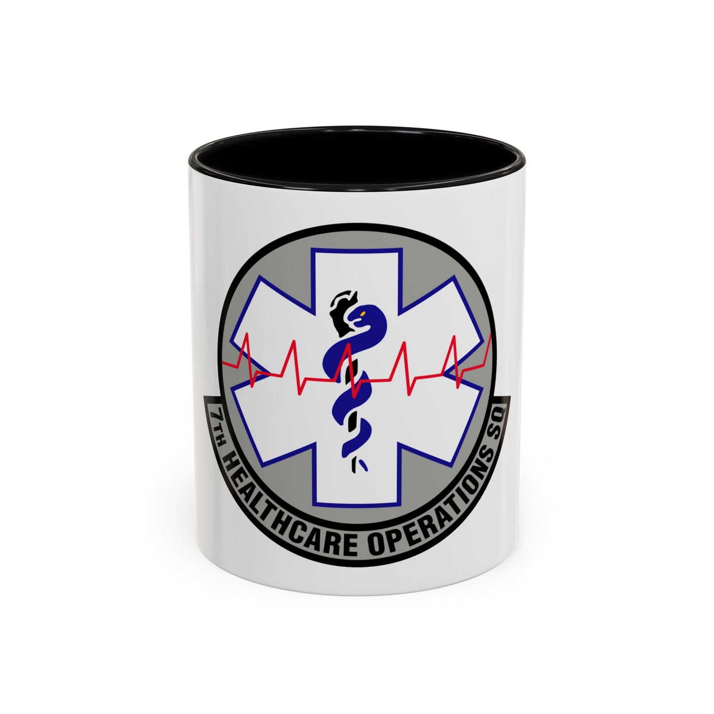 7 Healthcare Operations Squadron AFGSC (U.S. Air Force) Accent Coffee Mug