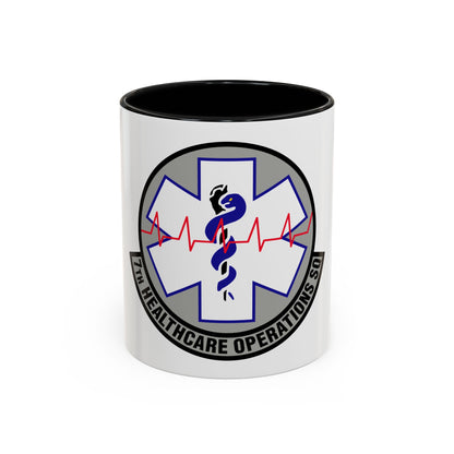7 Healthcare Operations Squadron AFGSC (U.S. Air Force) Accent Coffee Mug