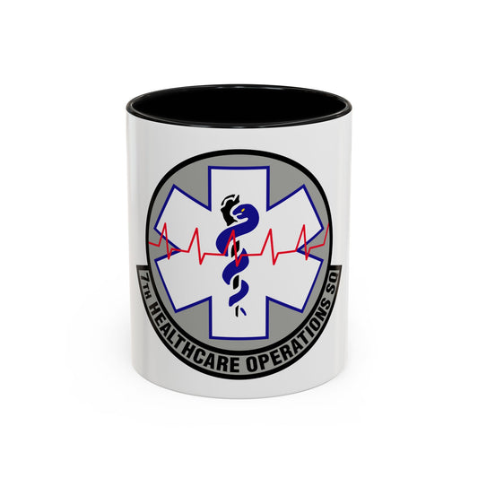 7 Healthcare Operations Squadron AFGSC (U.S. Air Force) Accent Coffee Mug