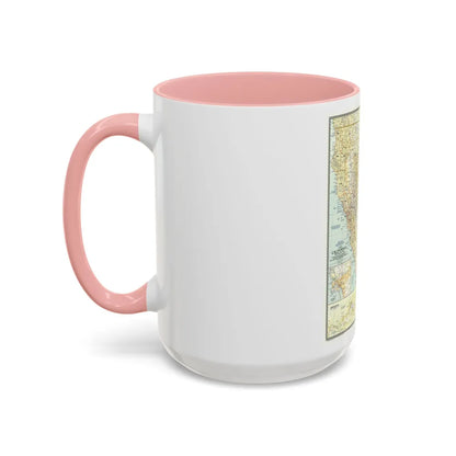 USA - California (1954) (Map) Accent Coffee Mug-Go Mug Yourself