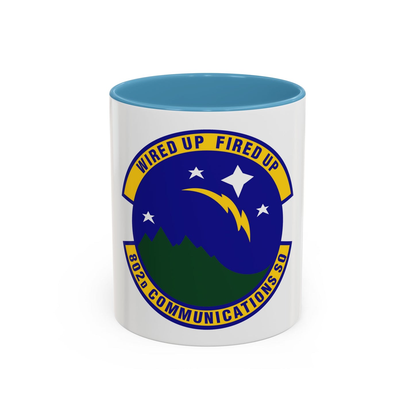 802d Communications Squadron (U.S. Air Force) Accent Coffee Mug