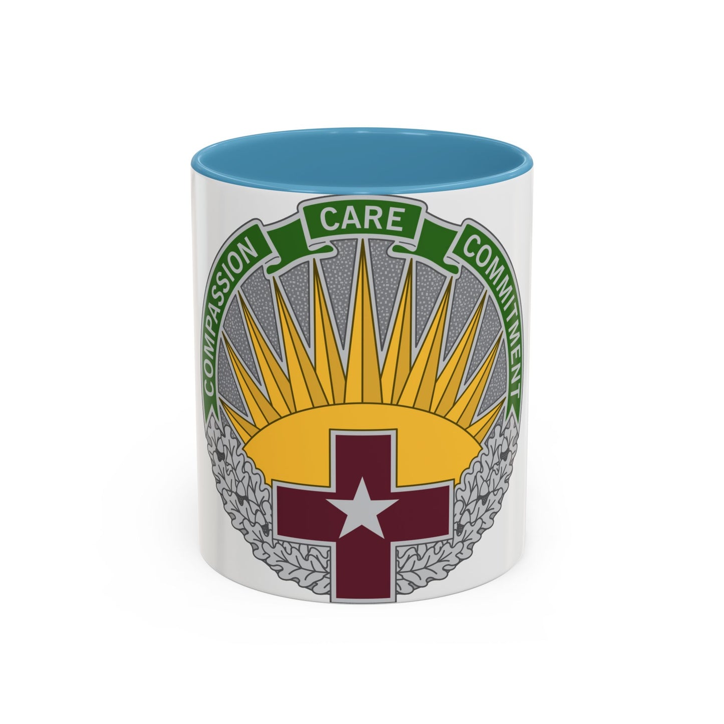 Tasse à café décorative du commandement régional de la santé centrale (armée américaine)