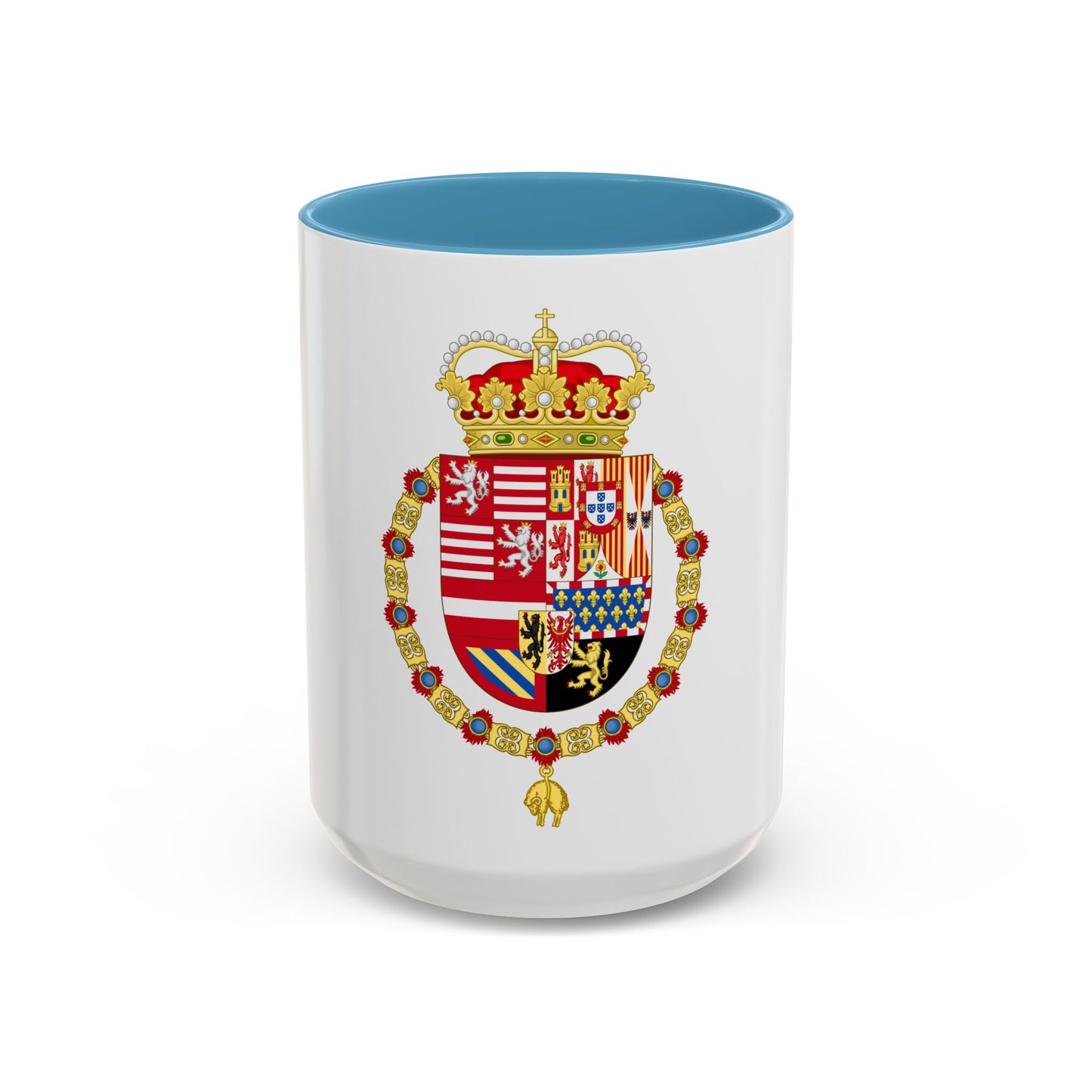 Coat of Arms of Archduke Albert of Austria as Governor-Monarch of the Low Countries - Accent Coffee Mug