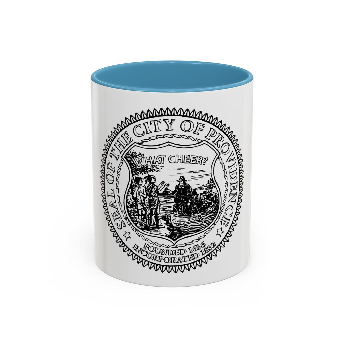Seal of Providence Rhode Island - Accent Coffee Mug