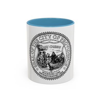 Seal of Providence Rhode Island - Accent Coffee Mug