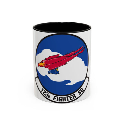 123 Fighter Squadron (U.S. Air Force) Accent Coffee Mug