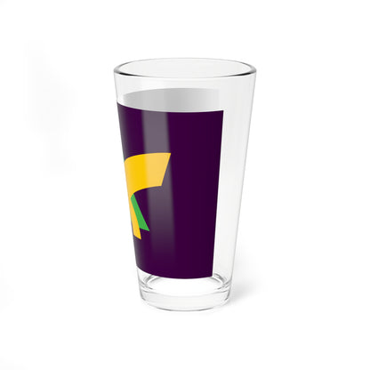 Flag of Kamitaira Toyama 1974-2004 (Japan) Pint Glass 16oz