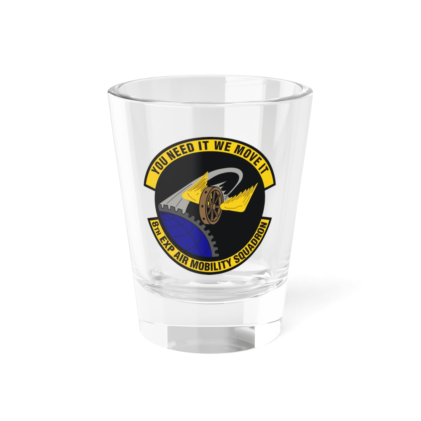 8th Expeditionary Air Mobility Squadron (U.S. Air Force) Shot Glass 1.5oz