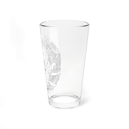 Emblem of Afghanistan 2002-2004 (Afghanistan) (Coat of Arms) Pint Glass 16oz