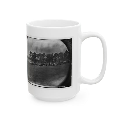Brandy Station, Virginia. Quarters Of Capt. Clinton, C.S. Of Provost Marshals Department. Headquarters, Army Of The Potomac (U.S. Civil War) White Coffee Mug