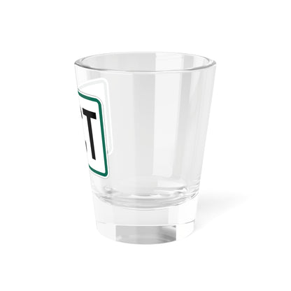 Jct plate South Dakota (South Dakota) (Road Sign) Shot Glass 1.5oz
