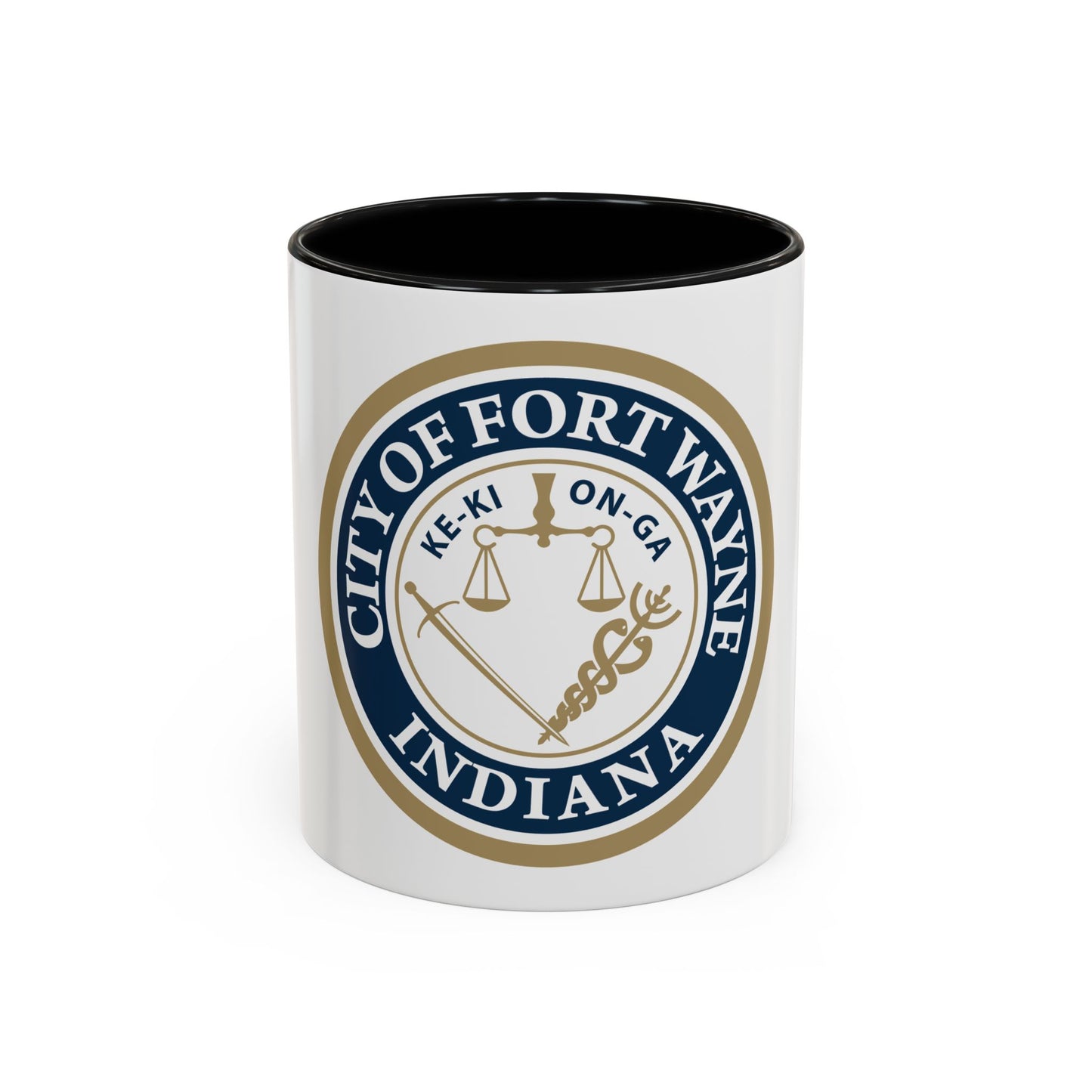 Seal of the City of Fort Wayne Indiana - Accent Coffee Mug