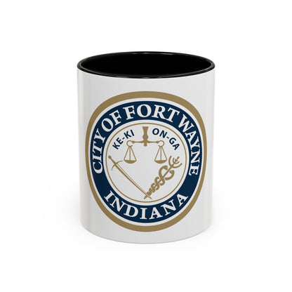 Seal of the City of Fort Wayne Indiana - Accent Coffee Mug