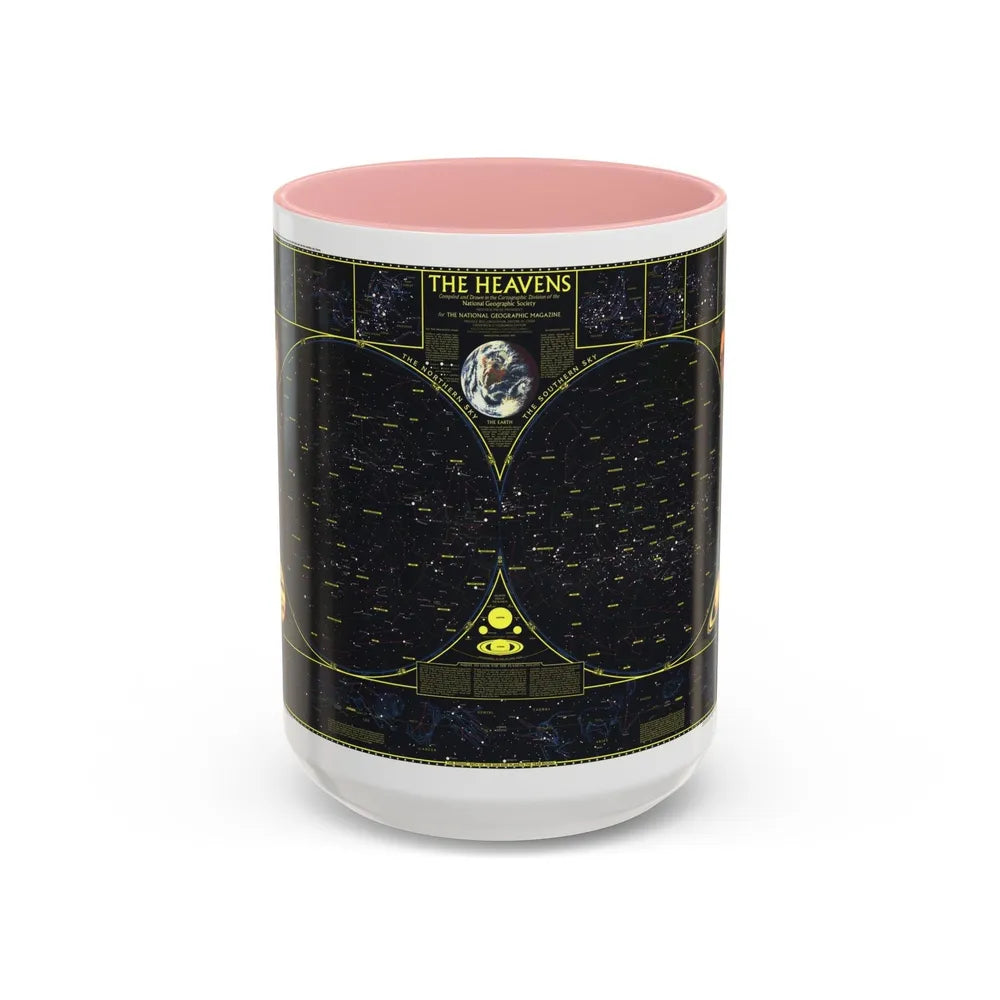 Heavens. The (1970) (Map) Accent Coffee Mug-15oz-Pink-Go Mug Yourself