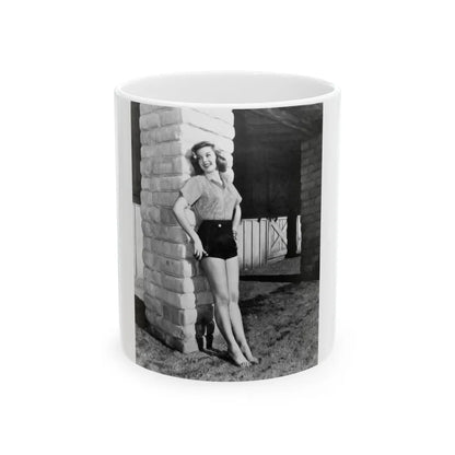 Leslie Parrish #196 (Vintage Female Icon) White Coffee Mug-11oz-Go Mug Yourself