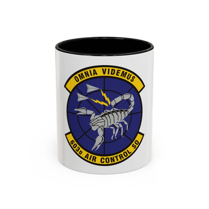 603d Air Control Squadron (U.S. Air Force) Accent Coffee Mug