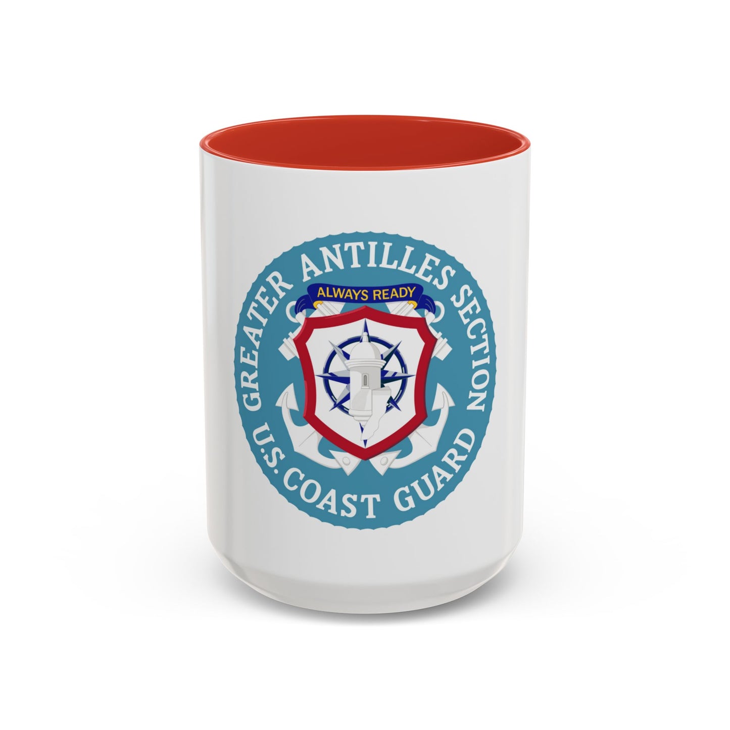 USCG Greater Antilles Section (U.S. Coast Guard) Accent Coffee Mug