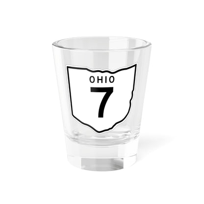 OH-7 1948 (Ohio) (Road Sign) Shot Glass 1.5oz