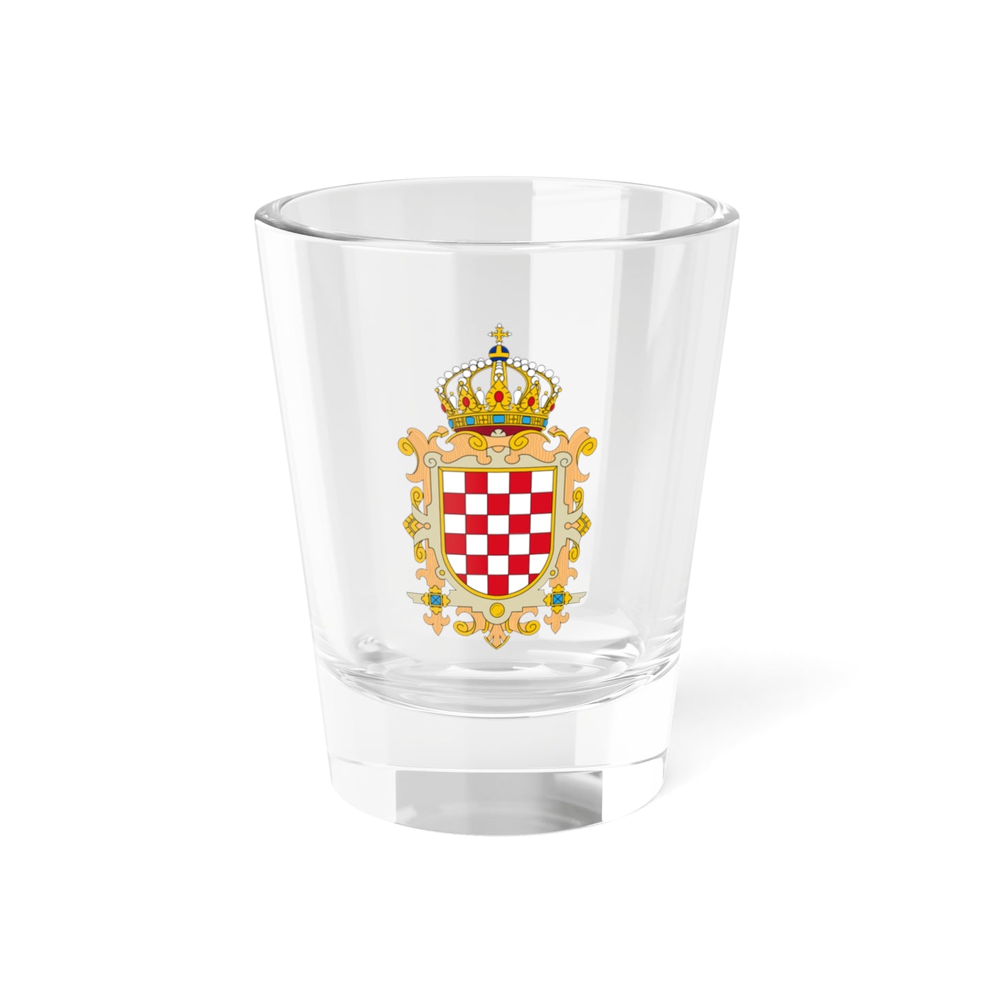 Coat of Arms of Kingdom of Croatia - Shot Glass 1.5oz