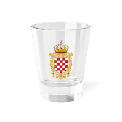 Coat of Arms of Kingdom of Croatia - Shot Glass 1.5oz