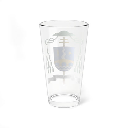Escudo de Fidel Herráez Vegas (Spain) (Coat of Arms) Pint Glass 16oz