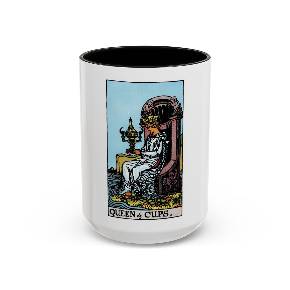 The Queen of Cups (Tarot Card) Accent Coffee Mug
