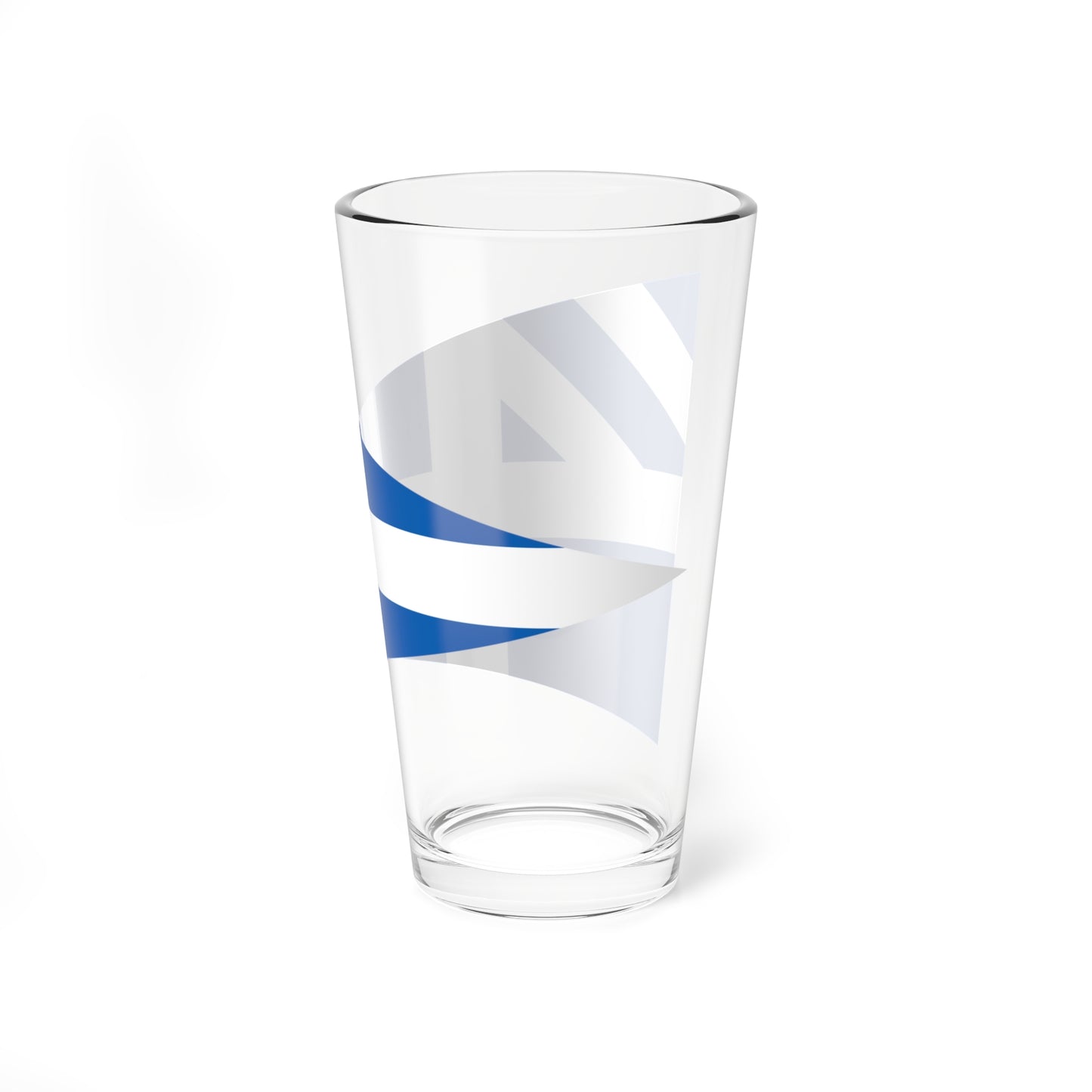 Greek Lieutenant Generals rank flag on board a navy vessel within his jurisdiction 1914 pattern (Greece) Pint Glass 16oz