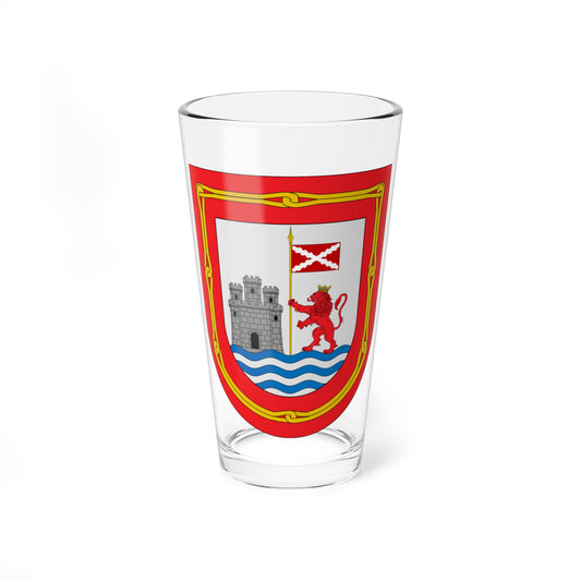 Escudo de Guayaquil colonial (Ecuador) (Coat of Arms) Pint Glass 16oz