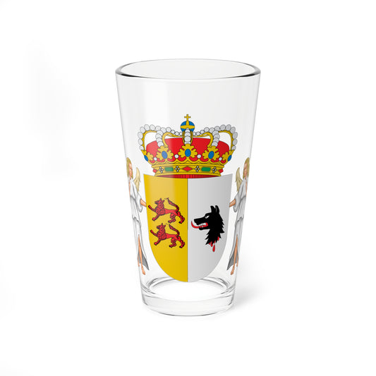 Escudo Casa de Osorio de Moscoso (Portugal) (Coat of Arms) Pint Glass 16oz