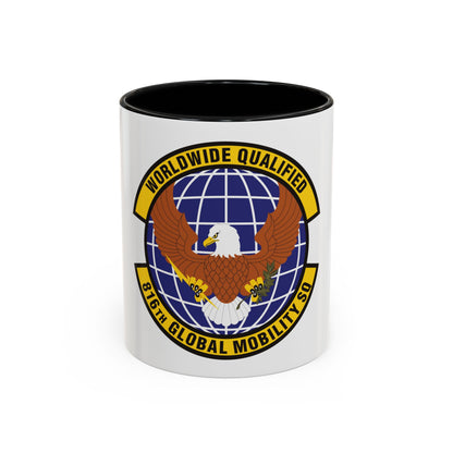 816th Global Mobility Squadron (U.S. Air Force) Accent Coffee Mug