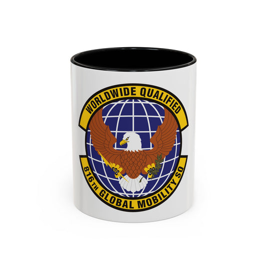 816th Global Mobility Squadron (U.S. Air Force) Accent Coffee Mug